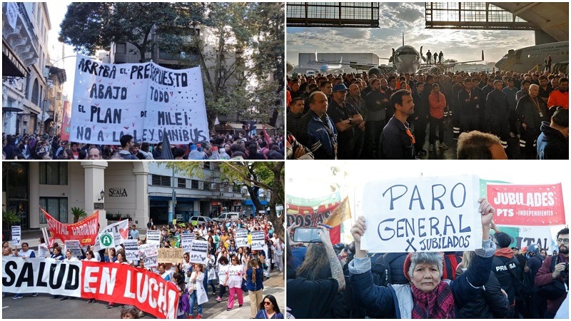 Crece la resistencia: unir aeronáuticos, jubilados, salud, universidad en una misma lucha