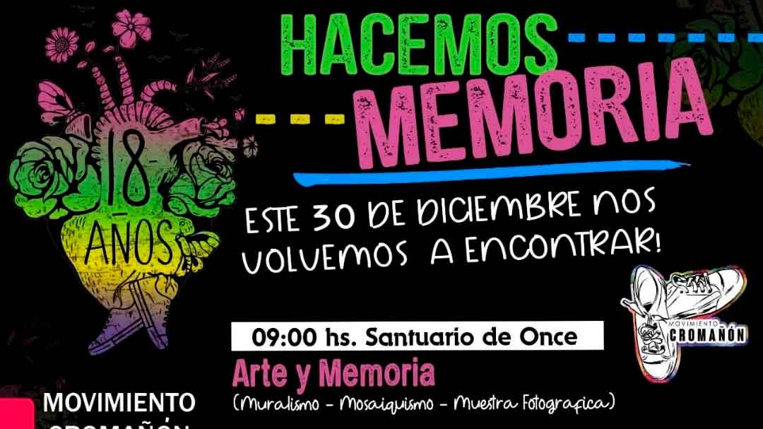  A 18 años de la masacre: Familiares, sobrevivientes y amigos convocan a una nueva jornada cultural con movilización