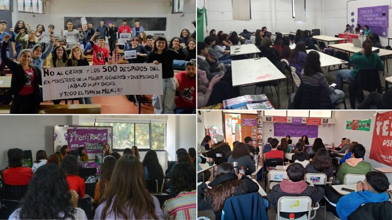 Más de 300 estudiantes participaron de la Cátedra Libre feminista marxista en la UNLP