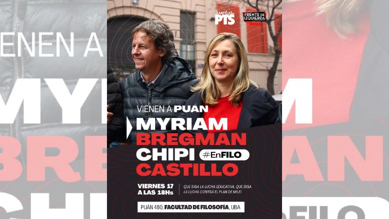 [Video] A sala repleta, charla de Myriam Bregman y Chipi Castillo en Filosofía y Letras