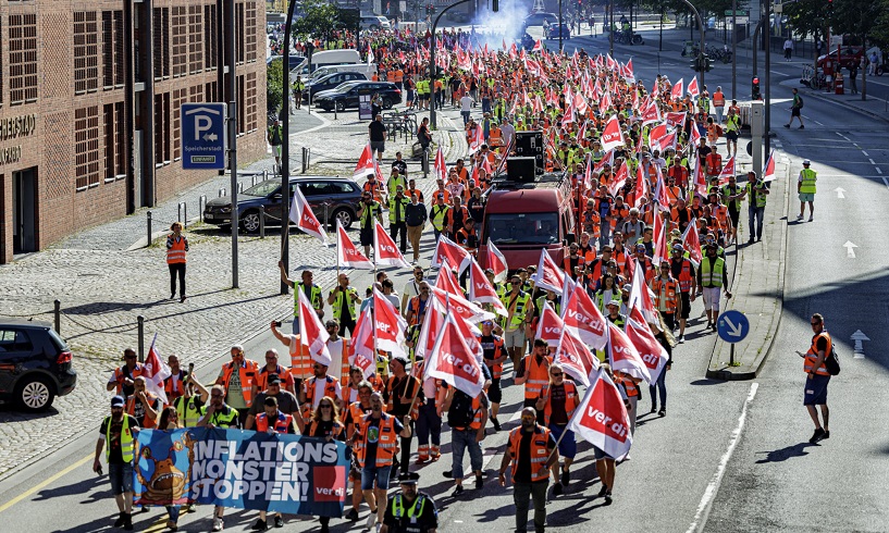 Huelga portuaria en Alemania: el sindicato ver.di negocia a espaldas de los trabajadores