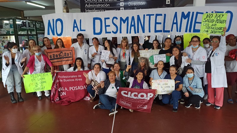 Trabajadores del Hospital Paroissien frenaron el traslado de la guardia pediátrica