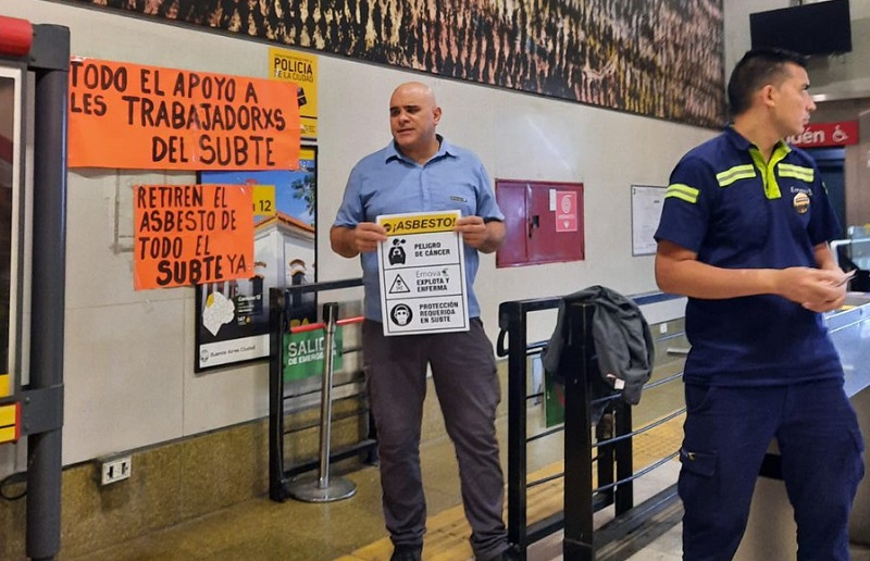 Claudio Dellecarbonara: "El asbesto en el Subte es una crisis de salud pública"