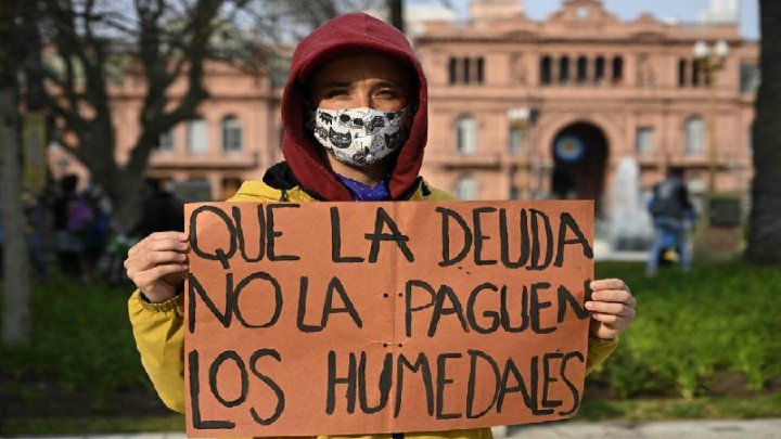 Día Mundial de los Humedales: volvemos a Plaza Congreso contra el saqueo ambiental de la Ley Ómnibus 