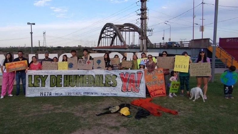 Santo Tomé reclamó por la Ley de Humedales en el Día Nacional de la Conciencia Ambiental