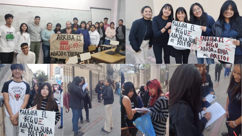 Estudiantes de Jujuy dicen no a las amenazas y subas en el transporte