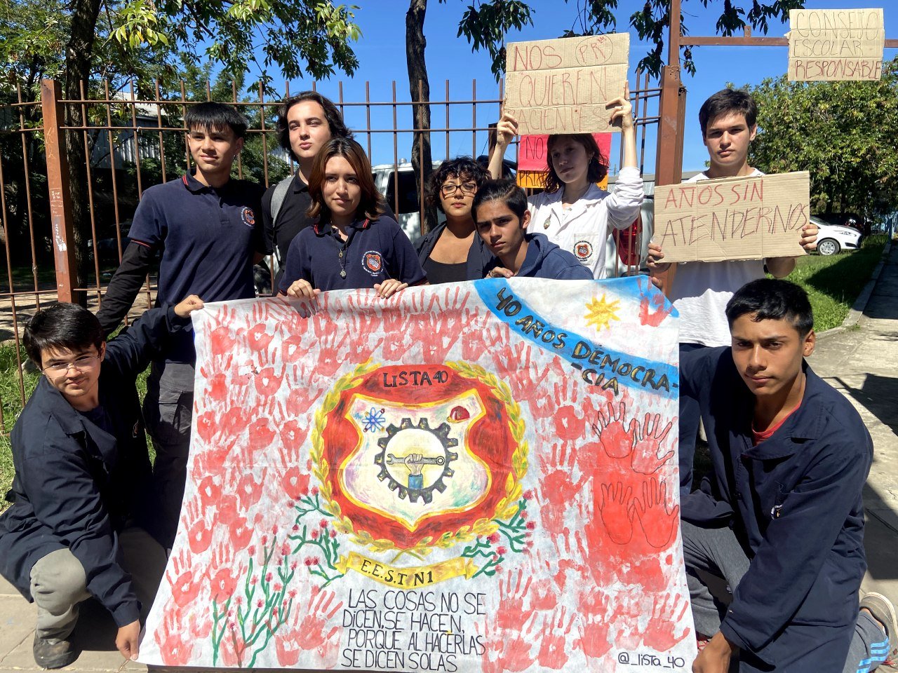 Estudiantes de la E.E.T N°1 de Escobar se plantan en el Consejo Escolar : “Nuestros derechos no son un privilegio”