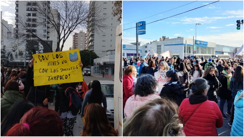 Lomas de Zamora: las maestras impusieron un paro a Suteba y se movilizaron masivamente