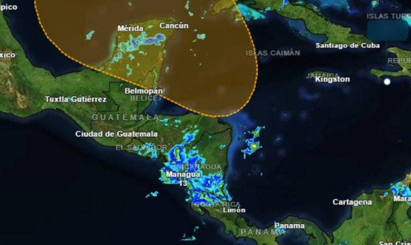 Peligrosas lluvias en Centroamérica 