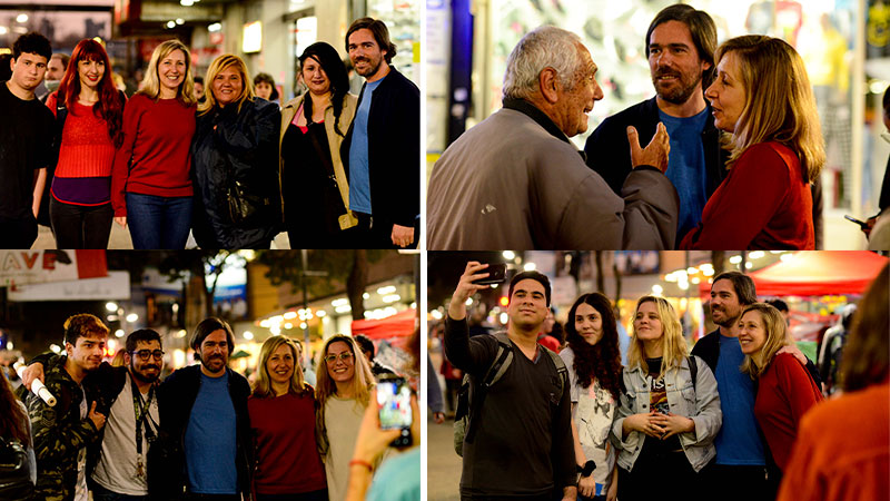 Caluroso recibimiento y muestras de apoyo a Nicolás del Caño y Myriam Bregman en Quilmes