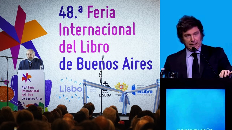 Milei no es bienvenido en la Feria del Libro de Buenos Aires