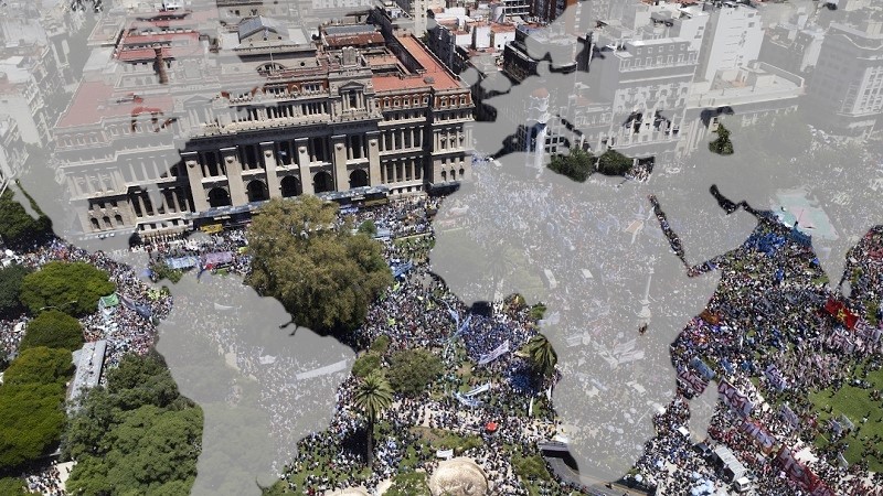 Se preparan movilizaciones en todo el mundo en apoyo al paro en Argentina 