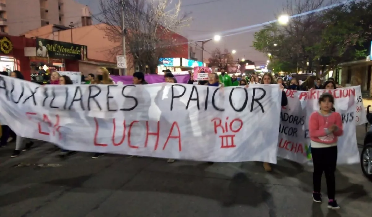 Jornada de Lucha Docente en Río Tercero. Adhieren y convocan auxiliares Paicor