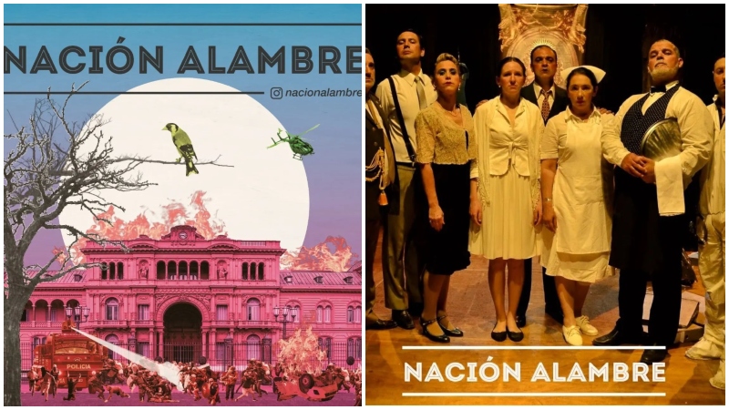 Teatro: “Nación alambre” una mirada delirante y divertida sobre la crisis del 2001