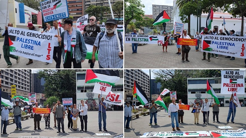 En defensa del pueblo palestino en Caracas a 76 años de la Nakba