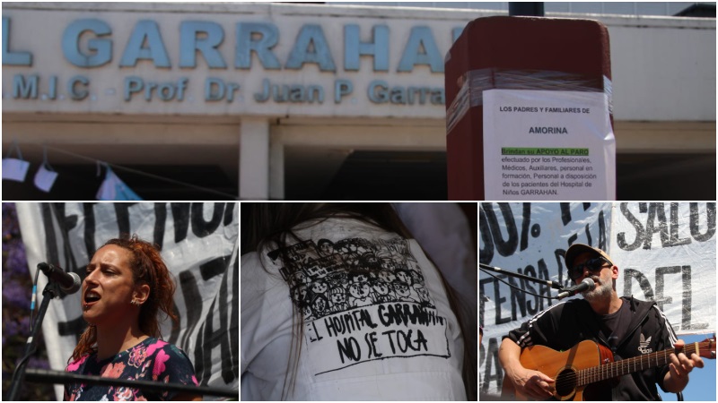 Nuevo paro y jornada cultural junto a familiares de pacientes en el hospital Garrahan