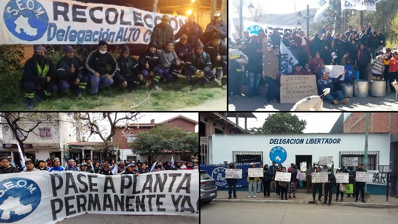 Segundo día de paro de los trabajadores municipales de Jujuy