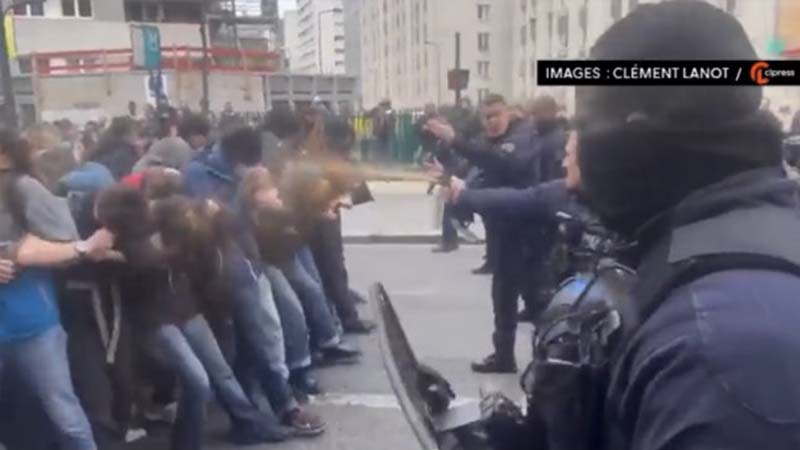 Represión a los estudiantes y huelguistas en Francia: ¡Libertad a todos los detenidos!