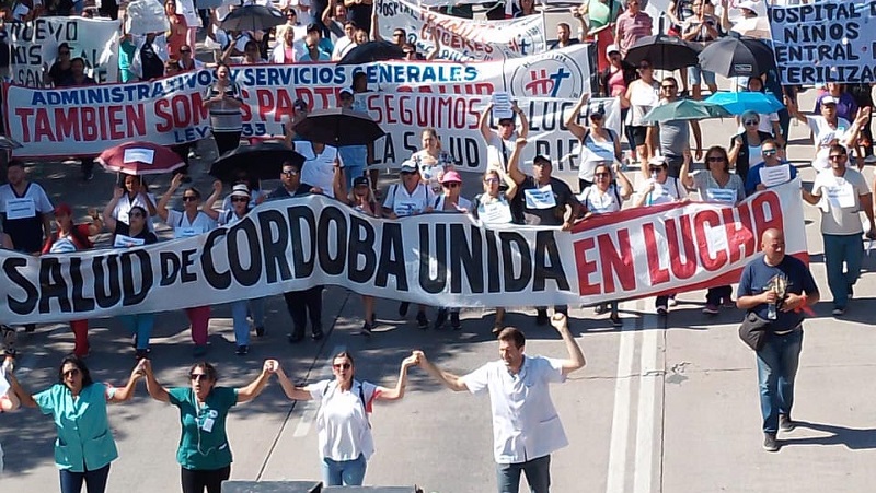 La Coordinadora de Salud Córdoba Unida nuevamente en las calles