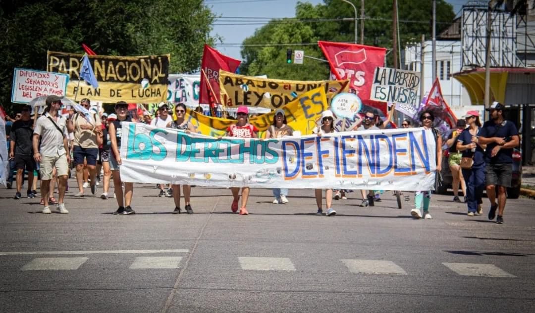 La participación del bloque independiente en el paro y marcha provincial