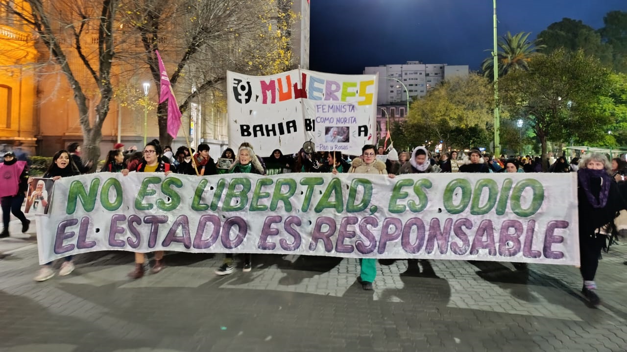 3J en Bahía Blanca contra los femicidios, los despidos, el hambre y la Ley Bases