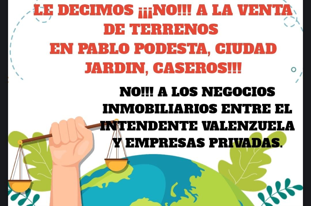 Tres de Febrero contra los negocios inmobiliarios que promueve el intendente Valenzuela