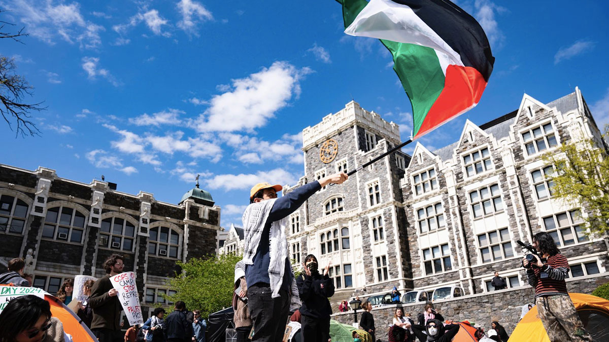 Una revuelta estudiantil por Palestina 