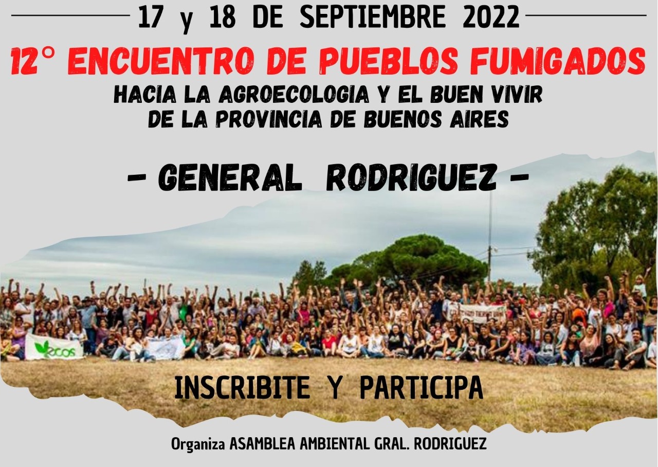 Próximo Encuentro de Pueblos Fumigados el 17 y 18 de septiembre