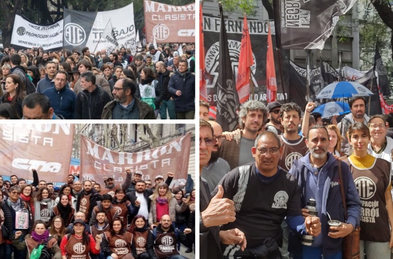 Los estatales salimos a la calle contra el ajuste, por salario y pase a planta