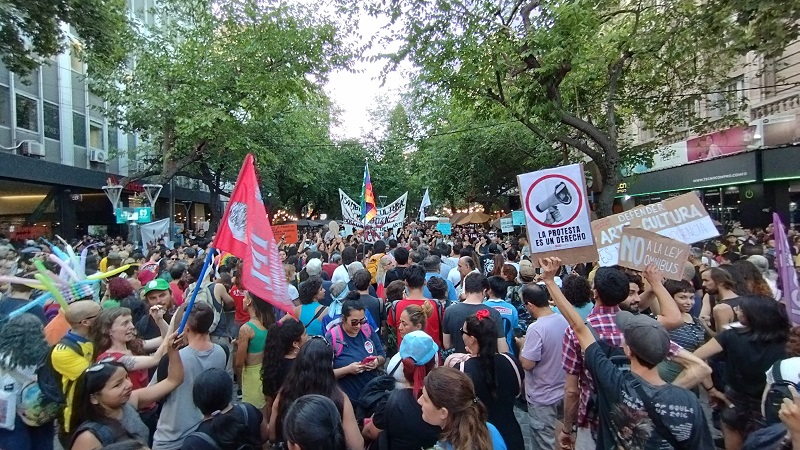 Una multitud por la cultura en Mendoza