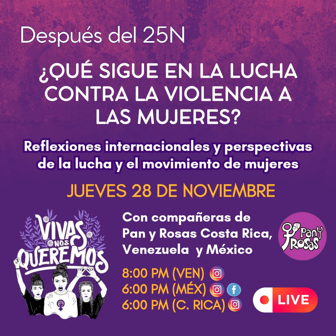 [EnVivo] ¿Qué sigue en la lucha contra la violencia hacia las mujeres? Enlace internacional