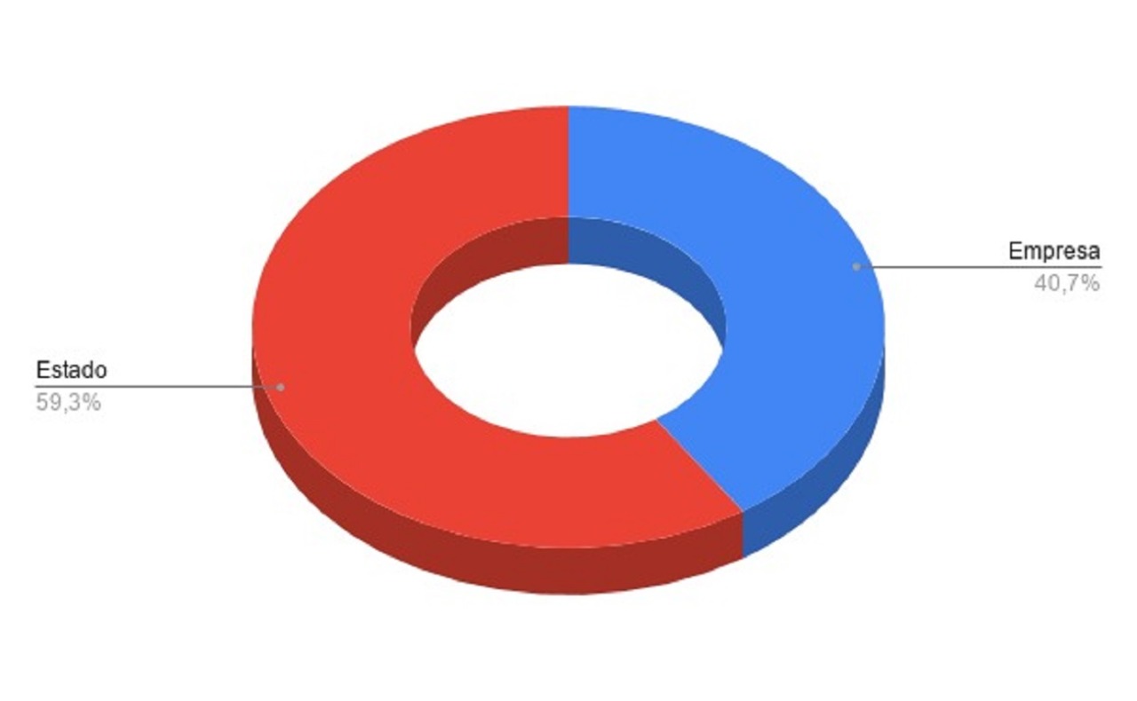 Gráfico N°6: Porcentaje de conflictos según contra quien reclaman. Fuente: elaboración propia en base a medios nacionales y provinciales.