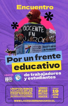 Encuentro por un frente educativo de trabajadorxs y estudiantes