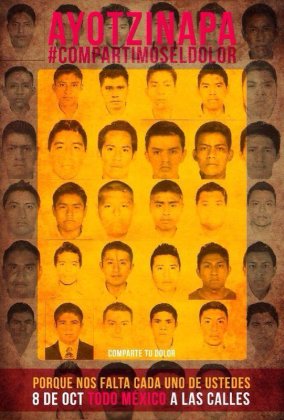 Marchan en México y varios países por los 43 estudiantes desaparecidos