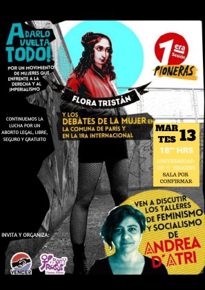 Ven a ver y discutir el taller de "Feminismo y Socialismo" en la UOH