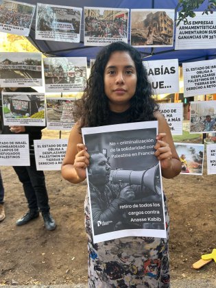 Concejala Sánchez: "es un ejemplo la juventud que se moviliza en el mundo por el pueblo palestino"