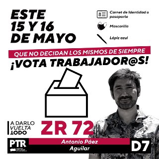 ¡Basta ya de los mismos de siempre!: ¿Quiénes son las y los candidatos de la lista de trabajadores revolucionarios por el distrito 7?