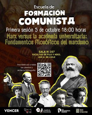 Hoy comienzan en JGM las cátedras de la Escuela de Formación Comunista