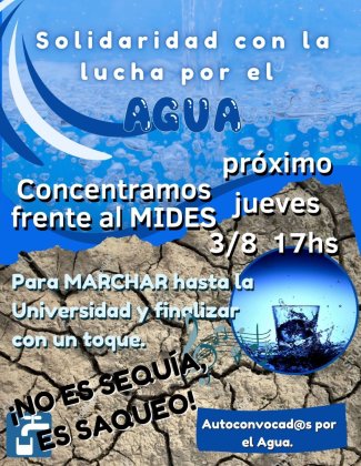 Solidaridad con la lucha por el agua