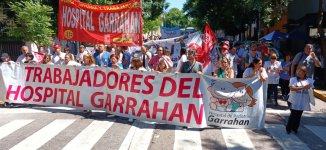 Contra el ajuste en Salud: paro y marcha de trabajadores y trabajadoras del Garrahan 