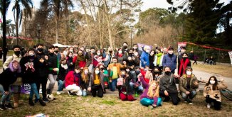 Jornada cultural en el día de las niñeces con vecines del Parque Saavedra