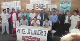 Sin patrones, los trabajadores de La Litoraleña ponen a producir la fábrica