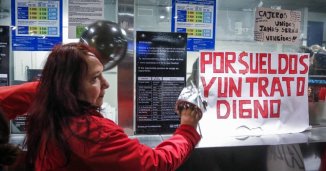 Huelga en el Metro de Santiago contra la precarización laboral