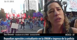 Policía balea estudiantes en la UNAM