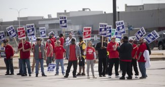 Masivo apoyo de organizaciones ambientalistas a los trabajadores automotrices en huelga