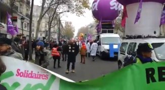 [Video] Comienza la movilización en París, en el marco de la huelga general