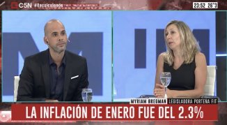 Myriam Bregman, la deuda, la crisis y un interesante contrapunto en C5N