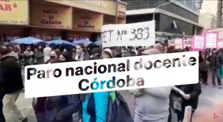 [Video] Movilización docente en Córdoba exigió un plan de lucha