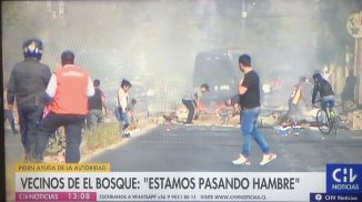 Reprimen en Chile protestas por hambre