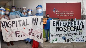 Jornada de lucha de trabajadores de hospitales de zona sur del GBA